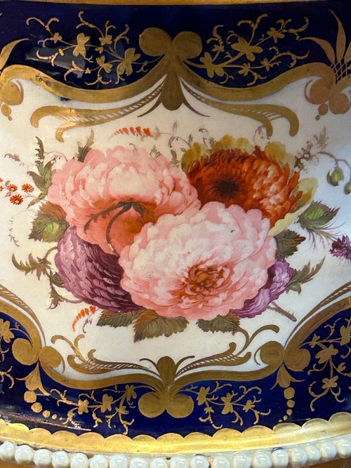 Important Vase Médicis En Porcelaine époque XIXéme H 52 Cm