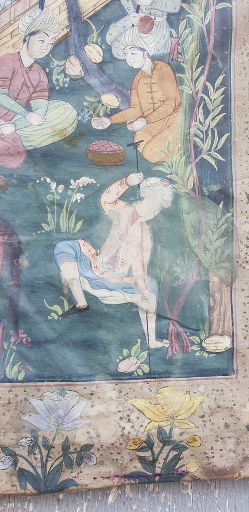 Kajar-Tafel in Abendmalerei, 19. Jahrhundert