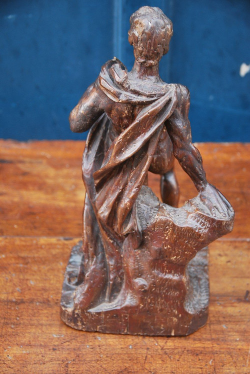 Ercole, Statua In Legno, Opera Del XVIII Secolo