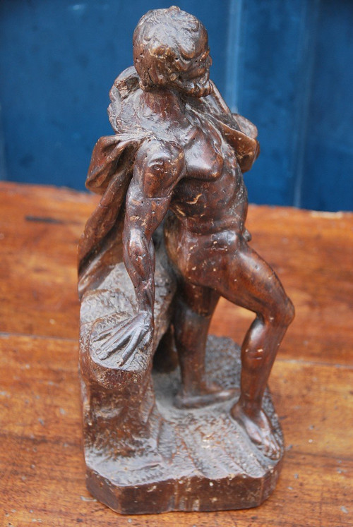 Ercole, Statua In Legno, Opera Del XVIII Secolo