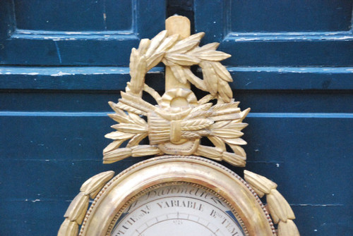 Gilded Wood Barometer Louis XVI period
