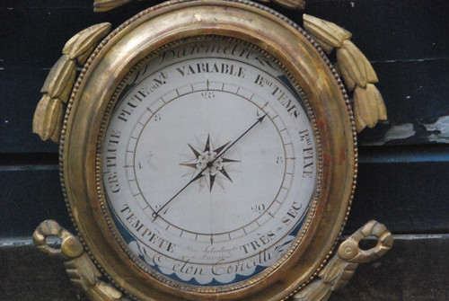 Gilded Wood Barometer Louis XVI period