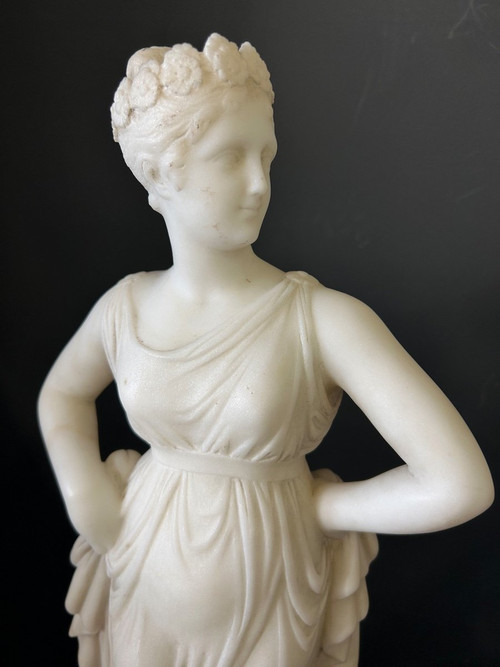 Antonio Canova (1757- 1822) Dopo - La ballerina - Italia - scultura in alabastro XIX secolo