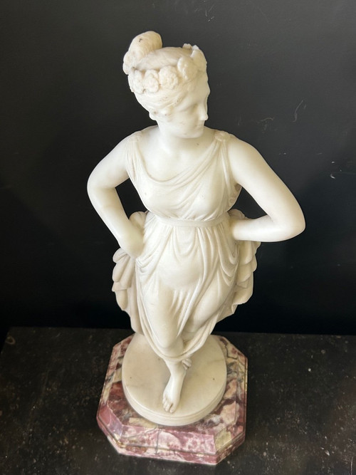 Antonio Canova (1757- 1822) Dopo - La ballerina - Italia - scultura in alabastro XIX secolo