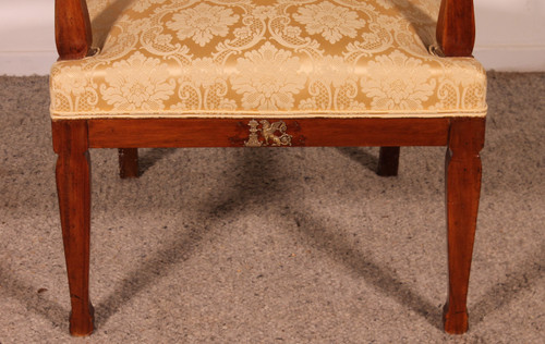 Fauteuil En Acajou De Style Empire