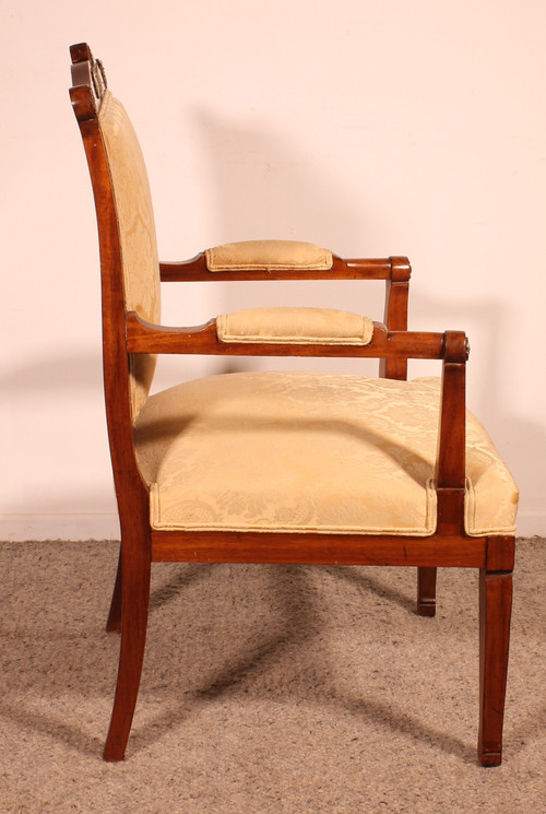 Fauteuil En Acajou De Style Empire