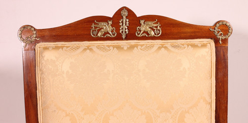Fauteuil En Acajou De Style Empire
