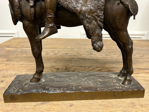 Emmanuel Frémiet (1824-1910) The Gaulish Chef Bronze 19th Century - Fremiet
