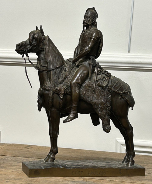 Emmanuel Frémiet (1824-1910) The Gaulish Chef Bronze 19th Century - Fremiet