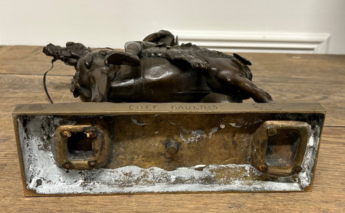 Emmanuel Frémiet (1824-1910) The Gaulish Chef Bronze 19th Century - Fremiet
