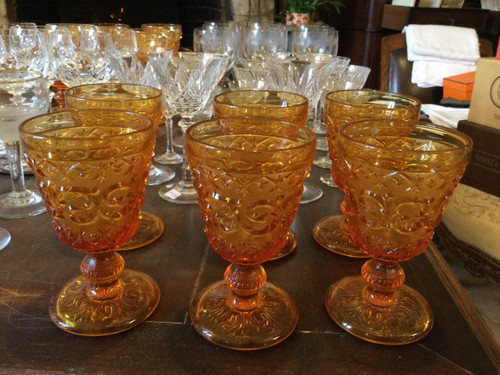 6 verres à vin XIXe 