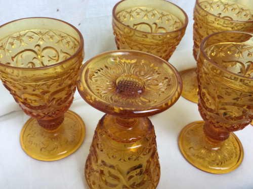6 verres à vin XIXe 