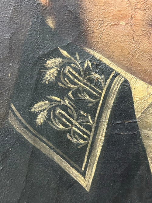 Portrait D’homme époque Empire - Huile Sur Toile
