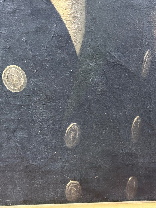 Portrait D’homme époque Empire - Huile Sur Toile