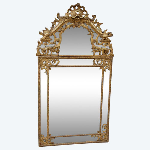 Beautiful Regency period mirror with Parecloses Early 18th century