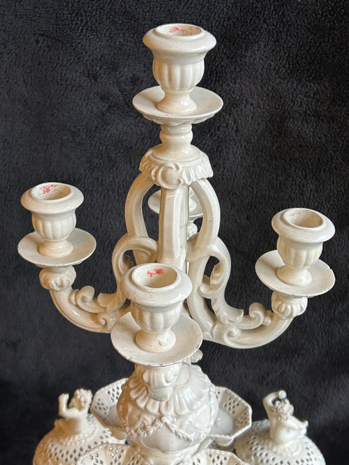 Grande piatto o centrotavola per la casa - Terracotta di Leeds, Inghilterra, 1780 circa - XVIII secolo