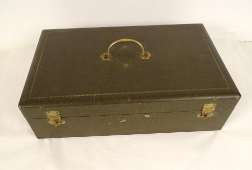 Housewife 62PC Silver Metal Cutlery Christofle Net Model 20th Century Box