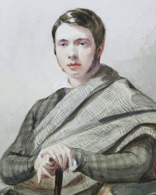 SWISS School in 1837, Portrait of Charles Wolfgang de Gingins d'Éclépens-La Sarraz at the age of 22