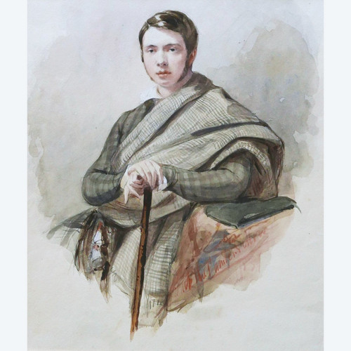 SWISS School in 1837, Portrait of Charles Wolfgang de Gingins d'Éclépens-La Sarraz at the age of 22