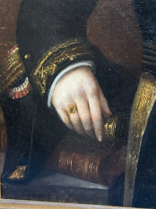Louis Guédy (1847-1926) Militärisches Porträt eines Admirals oder Schiffskapitäns, datiert 1873