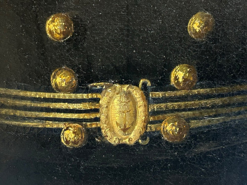 Louis Guédy (1847-1926) Militärisches Porträt eines Admirals oder Schiffskapitäns, datiert 1873