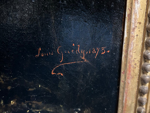 Louis Guédy (1847-1926) Militärisches Porträt eines Admirals oder Schiffskapitäns, datiert 1873