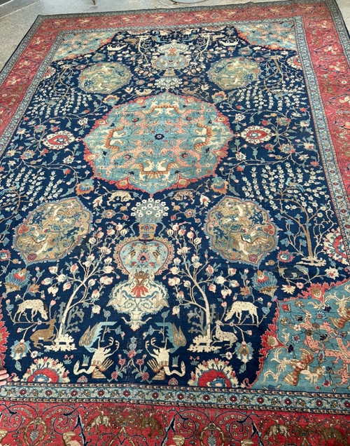 Grande tappeto di Tabriz - Persia nordoccidentale Fine XIX o inizio XX secolo 446 x 337 cm