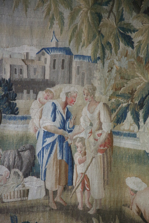 Grande Arazzo Aubusson, “L'indovino”, XVIII secolo