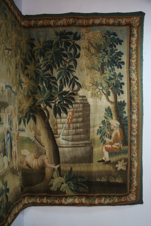 Grande Arazzo Aubusson, “L'indovino”, XVIII secolo