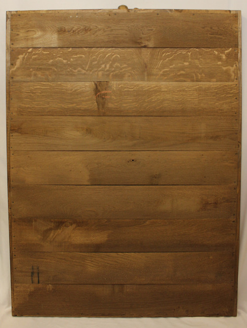Großer antiker Spiegel mit Blattgoldvergoldung, 102 x 136 cm
