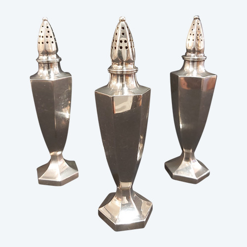 3 salerons argent de Kichigoro UYEDA 