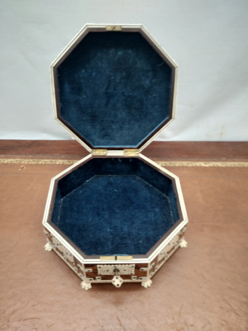 Bone and shell box.