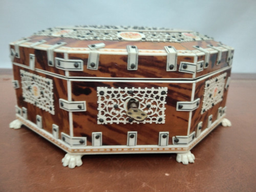 Bone and shell box.