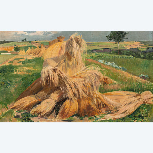 Landscape at Nafraiture by Léon Frederic (1856 - 1940)