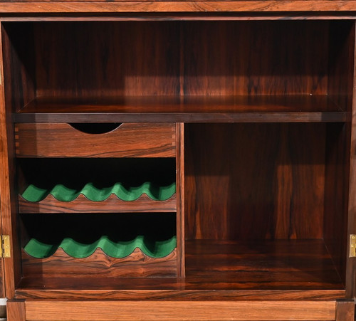 Bar Scandinave à Roulettes en Palissandre de Rio, signé Torbjørn Afdal pour Bruksbo – 1960