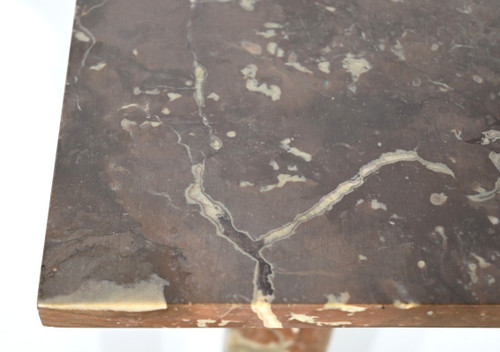 Red Pyrenees Marble Column – Late 19th Century