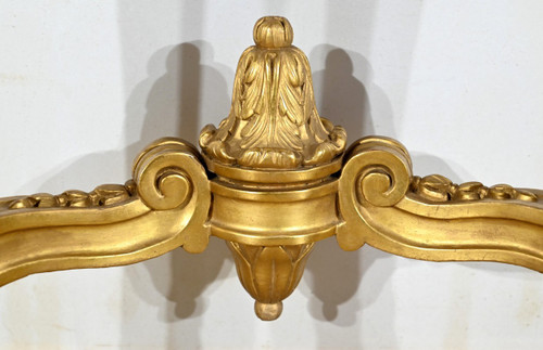 Console Murale en Bois Doré, style Louis XV, époque Napoléon III – Milieu XIXe