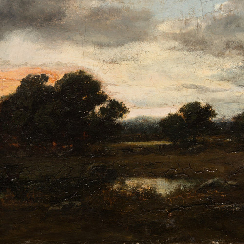 Twilight, oil on canvas by Narcisse-Virgile Diaz de la Pena (1807 - 1876)