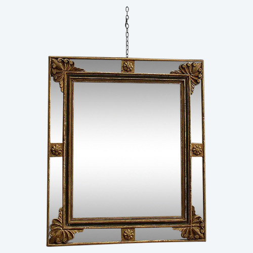 Rectangular Mirror with Parecloses – Early 20th Century