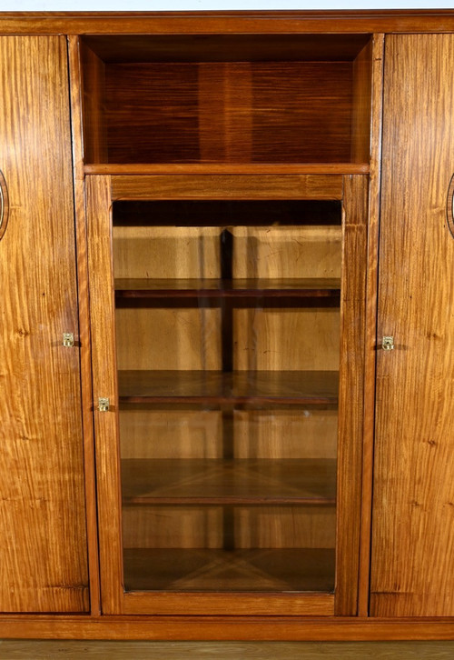 Piccolo mobiletto da libreria in mogano biondo, Art Déco – 1940