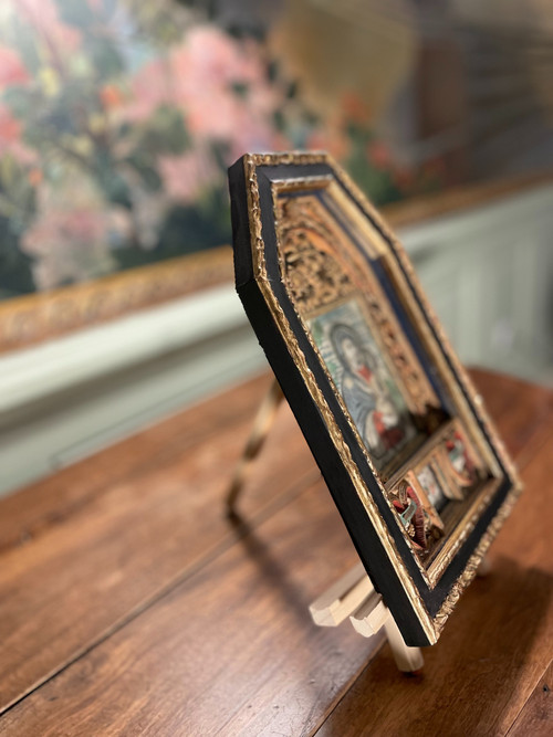 Tableau Reliquaire Façon Autel  - XVIIIe