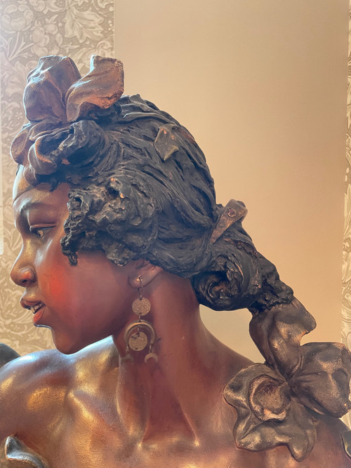 Buste de femme Maure dans le goût de Goldschneider