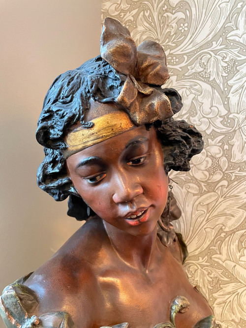 Buste de femme Maure dans le goût de Goldschneider
