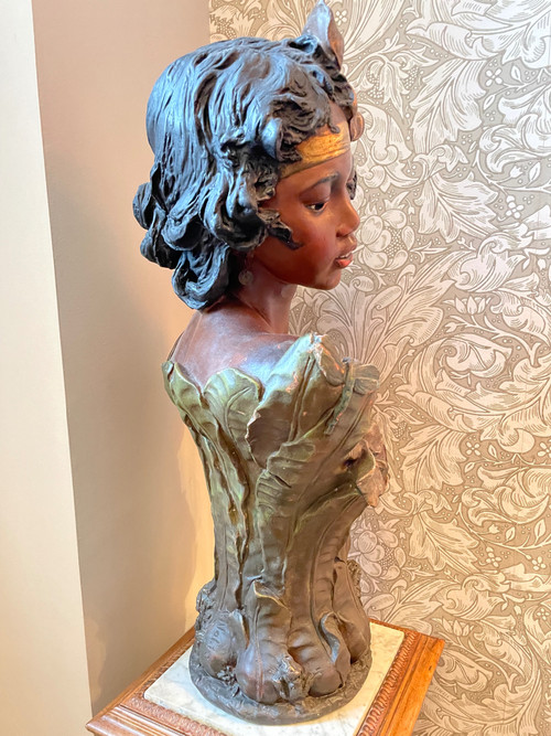 Buste de femme Maure dans le goût de Goldschneider