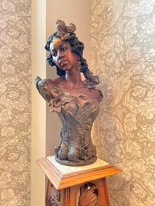 Buste de femme Maure dans le goût de Goldschneider