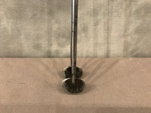 Beautiful antique iron and brass mantel clamp from the 19th Empire period