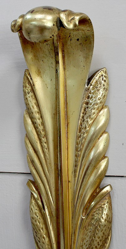 Paire d’Appliques en Bronze Doré – 1950