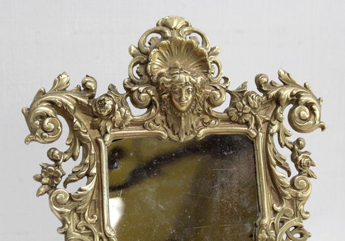 Miroir de Table en Bronze Doré, époque Napoléon III – 2ème partie XIXe