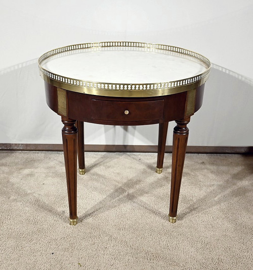 Petite Table Bouillotte Basse en Acajou, style Louis XVI – Milieu XXe