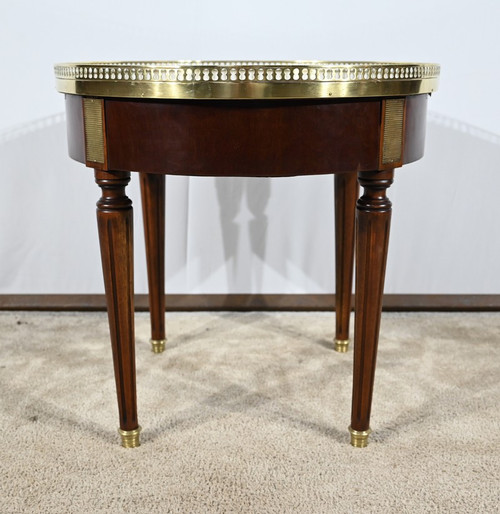 Petite Table Bouillotte Basse en Acajou, style Louis XVI – Milieu XXe